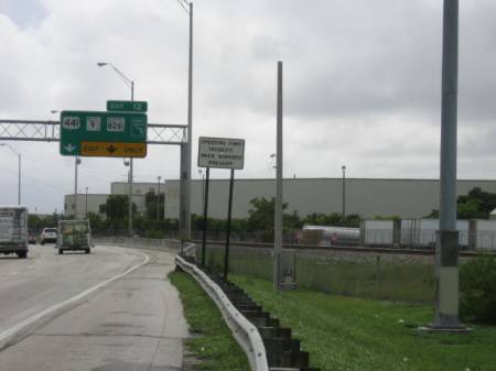 Econo Equipment is visible from the southbound lanes of I-95, just south of the Miami Gardens Drive.